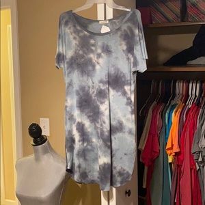 Blue tie dye dress- NEW w/Tags!